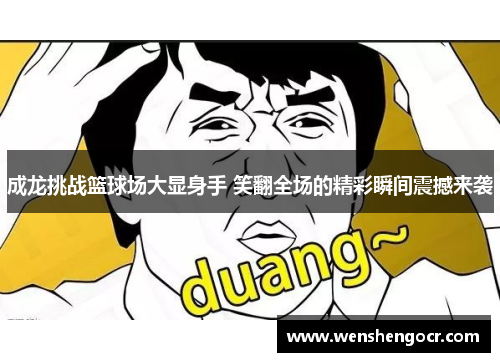 成龙挑战篮球场大显身手 笑翻全场的精彩瞬间震撼来袭