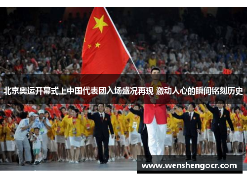 北京奥运开幕式上中国代表团入场盛况再现 激动人心的瞬间铭刻历史